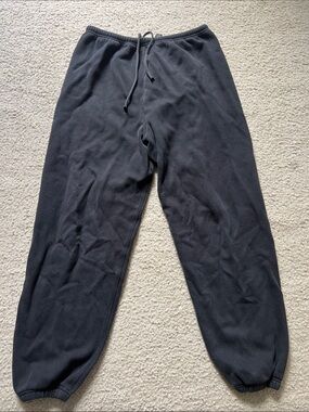 SKIMS Black Fleece Jogger Sweatpants